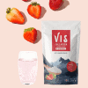 Viscollageen aardbei shake (1) Marine collageen met vitamine C - Aardbeismaak (test)