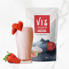 Viscollageen aardbei shake Marine collageen met vitamine C - Aardbeismaak (test)