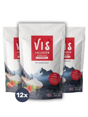 Viscollageen Hydrolysaat 12X - Aardbeismaak