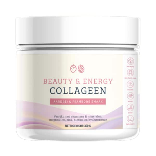 Beauty en Energy collageen - aardbei en framboossmaak